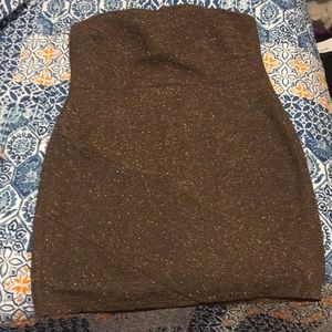 Glittery gold going out dress! 32in in length